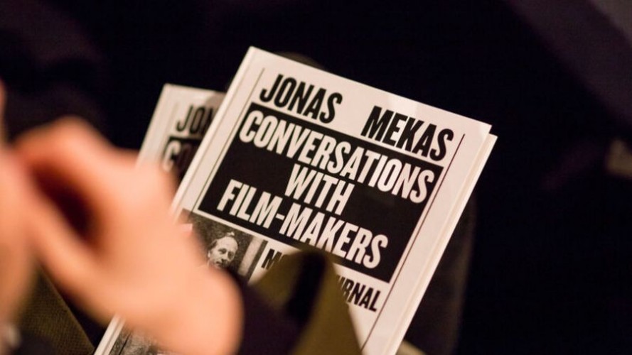 Jono Meko knyga „Conversations with Filmmakers“. Severinos Venckutės nuotrauka