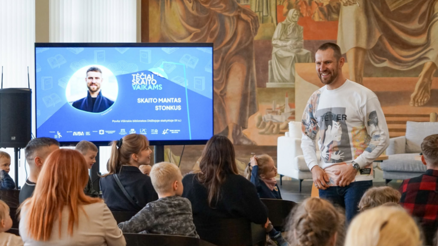 Iniciatyva &bdquo;Tėčiai skaito vaikams&ldquo;. Organizatorių nuotr. 
